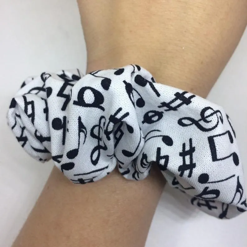 Music Note Scrunchie / Music Themed Hair Accessories
